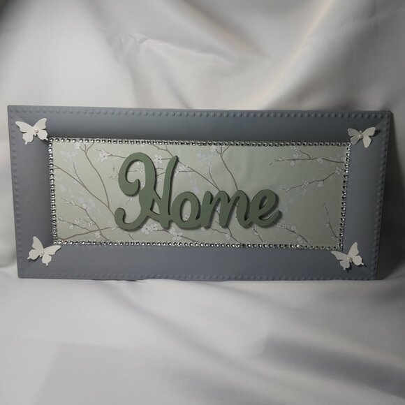 HANDMADE "HOME" WALL HANGER - Picture 1 of 1
